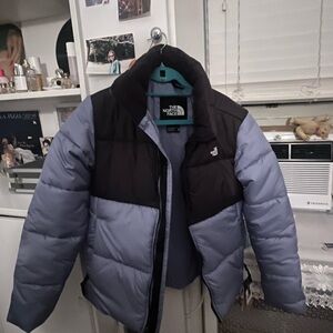 The North Face Puffer Jacket - Black and blue